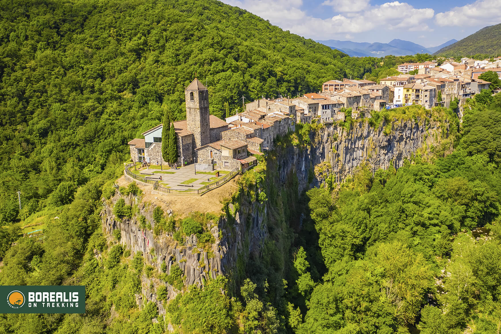 Castellfollit de la Roca  Castle on the rock Spain  
